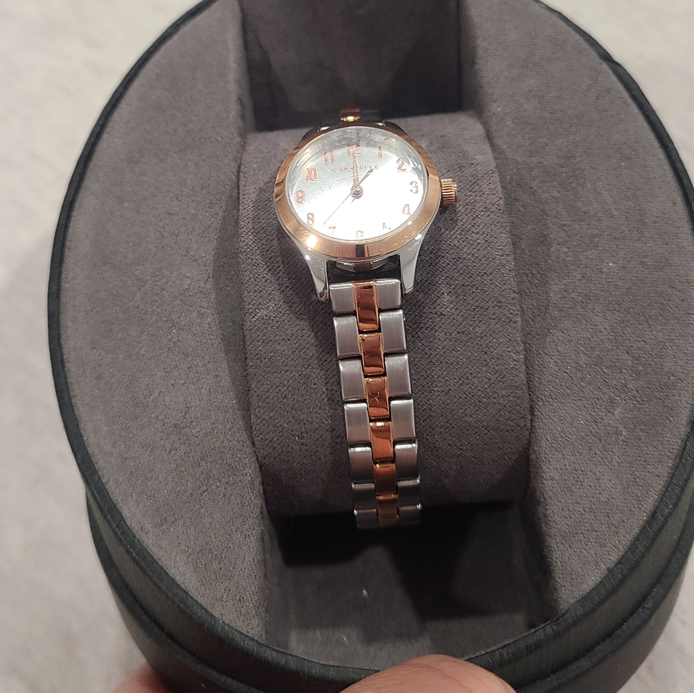 NWT Caravelle Women's Two Tone Quartz Watch Designed By Bulova - Picture 5 of 14